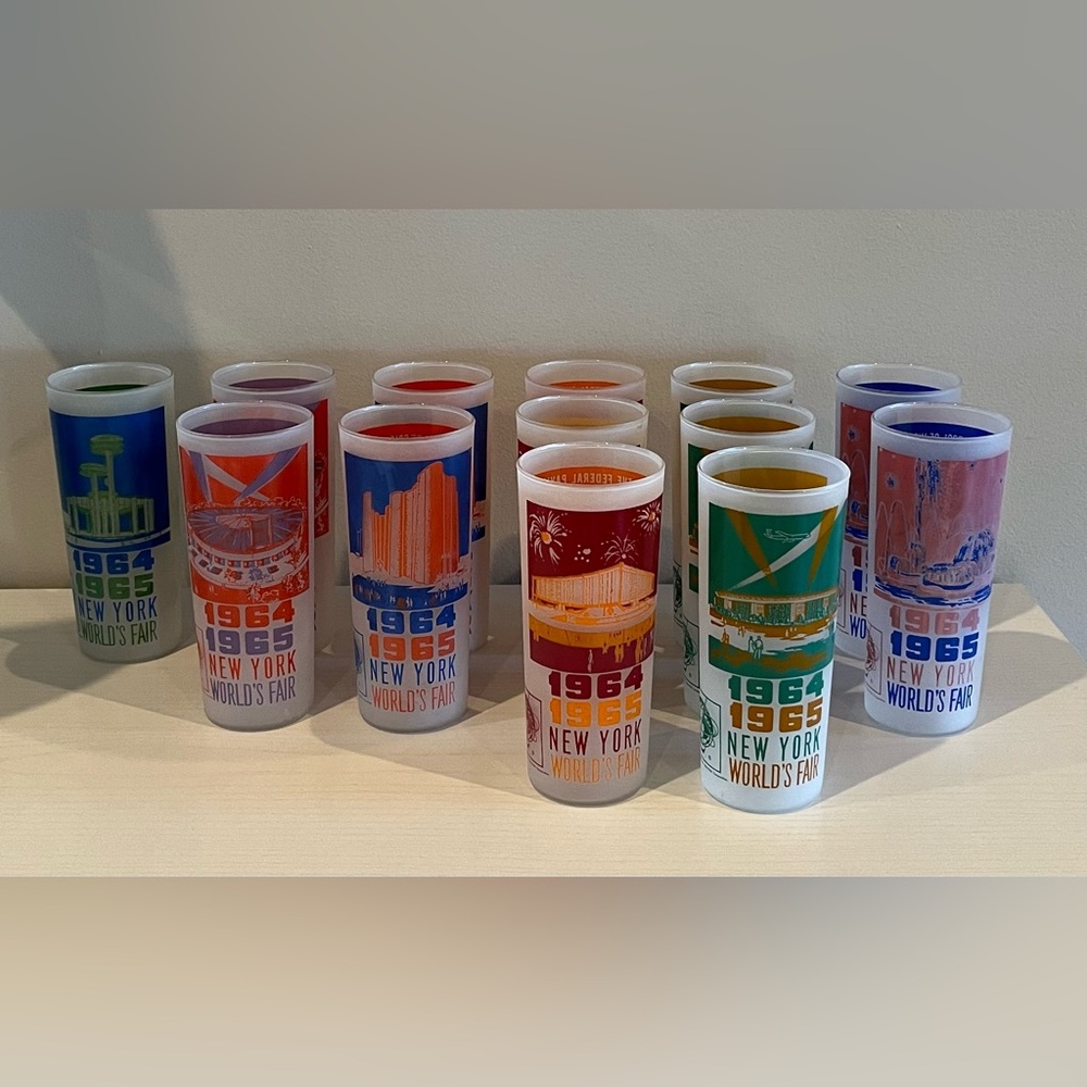 Vintage New York World's Fair Souvenir Glasses Set